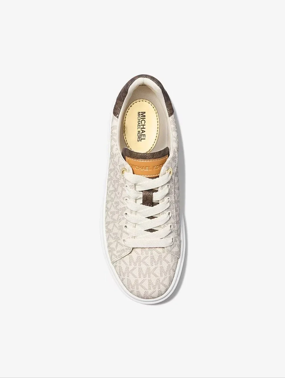 Michael Kors Romey Two-Tone Logo Platform Sneaker Size 9
